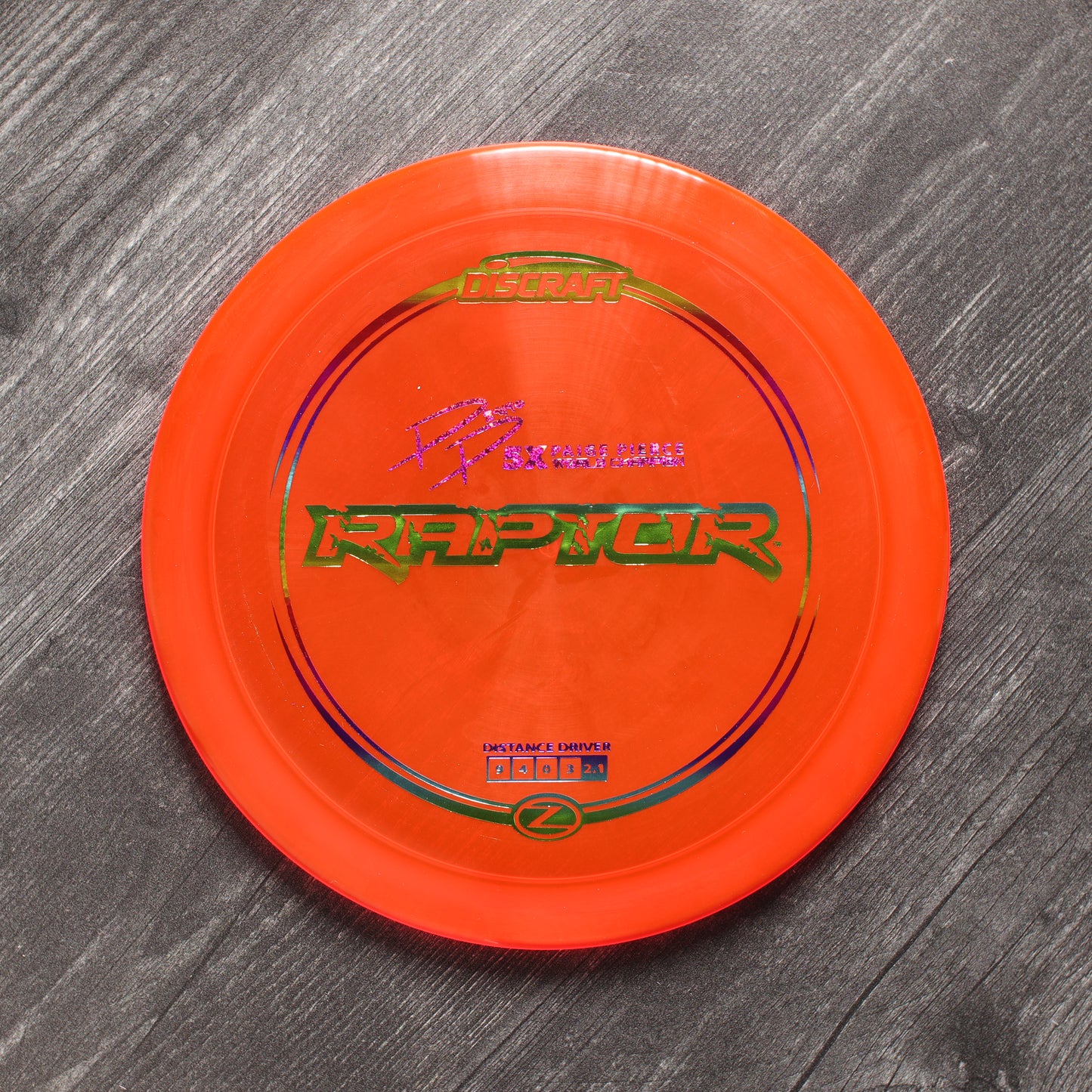 Discraft Z Line Raptor (Signature Series: Paige Pierce 5x)