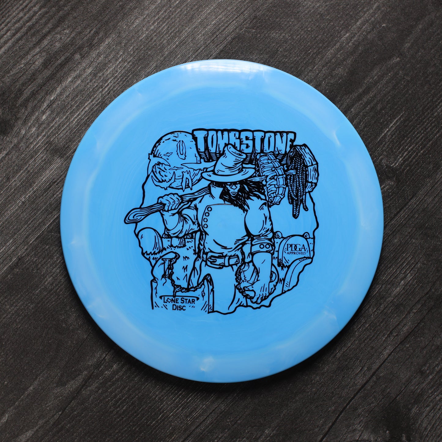 Lone Star Disc Alpha Tombstone (Stock)