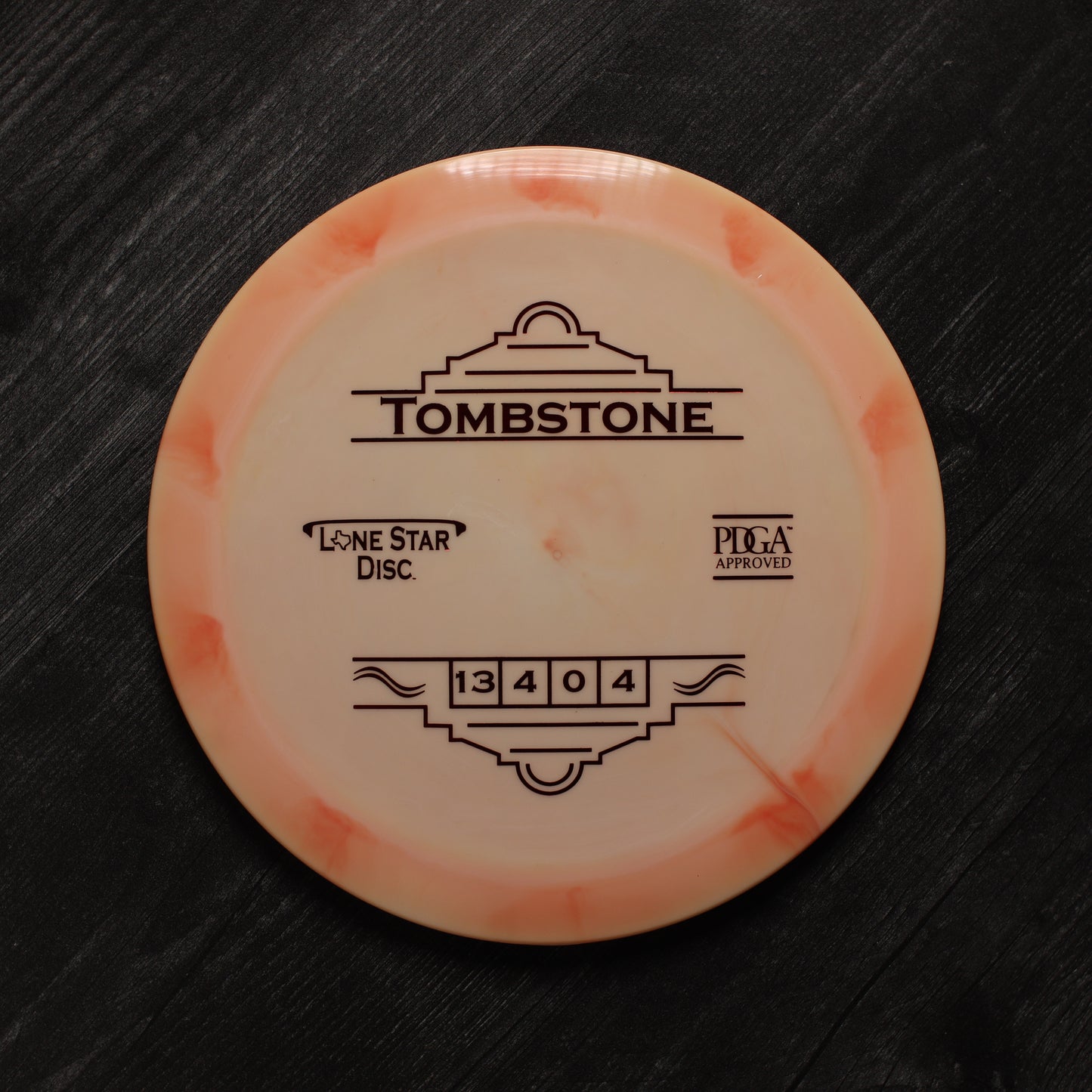 Lone Star Disc Alpha Tombstone (Stock)