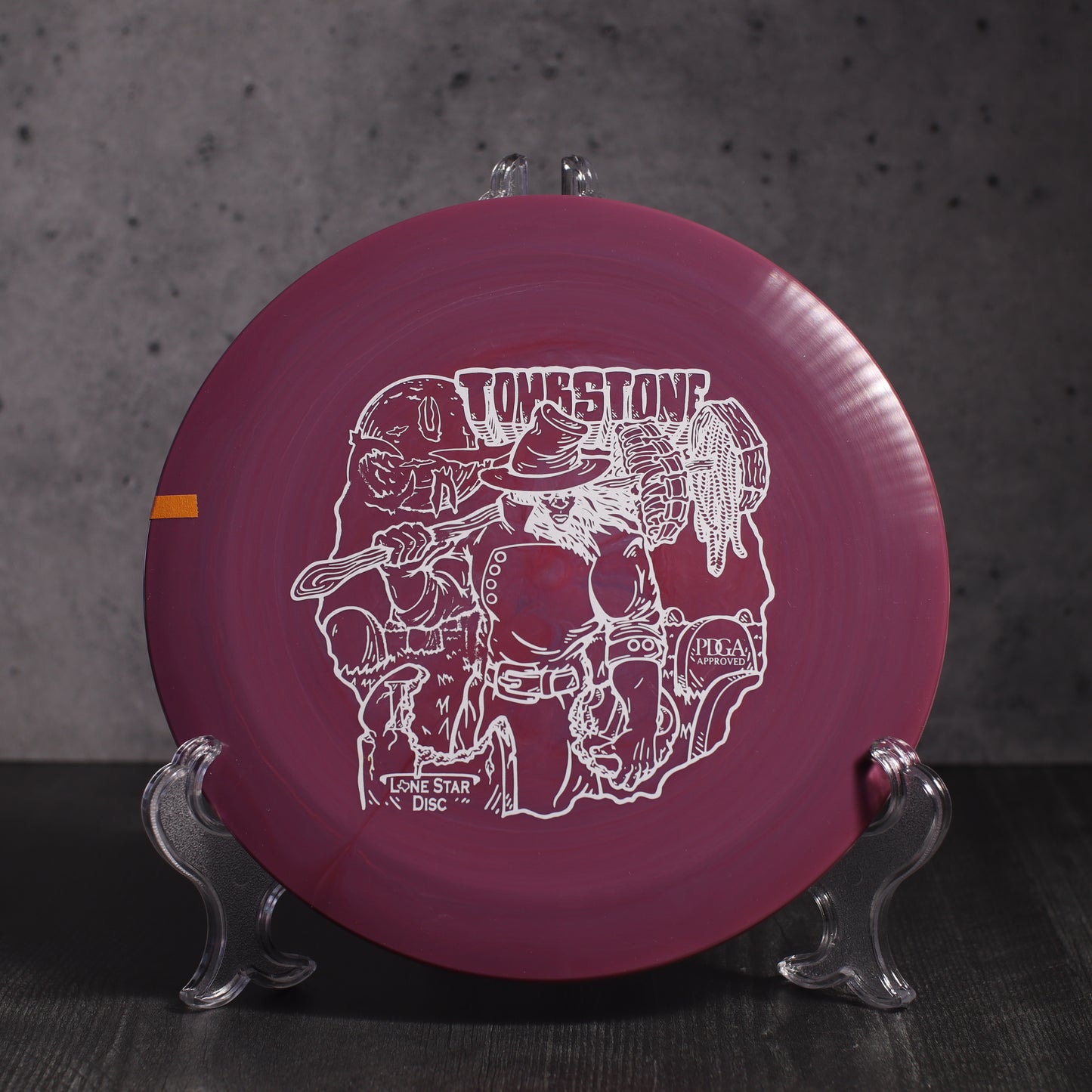 Lone Star Disc Alpha Tombstone (Stock)